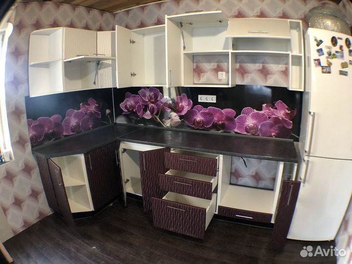 Кухонный гарнитур мдф 1.4х2.55м от производителя