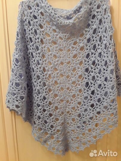 Шаль вязаная ручная работа