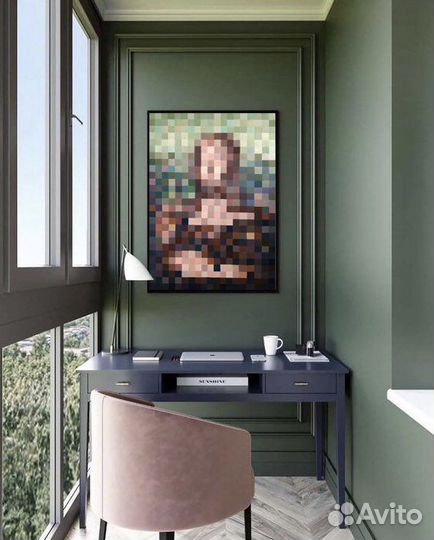 Картина «Мона Лиза в пикселях», 50x70