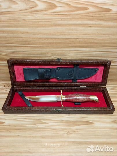 Нож финка Нквд кованая 95Х18 в подарочном кейсе