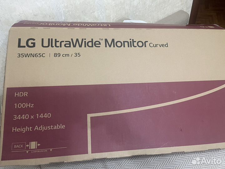 Монитор lg ultrawide 35wn65c