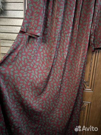 Платье длинное 50 52 шелк Италия
