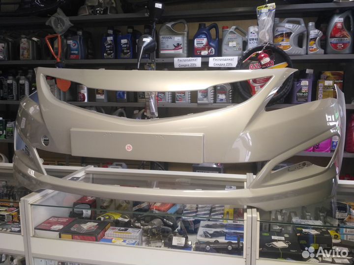 Бампер передний Hyundai Solaris 2015-2017 В Цвет