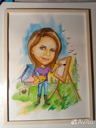 Художник-шаржист на праздник,шарж,аквагрим