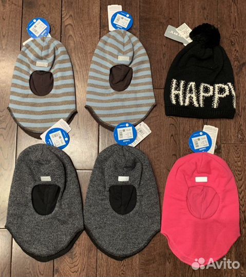 Продам новые шапки Lassie, Reima, Bjorka