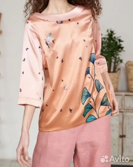 Блуза шелк 100проц