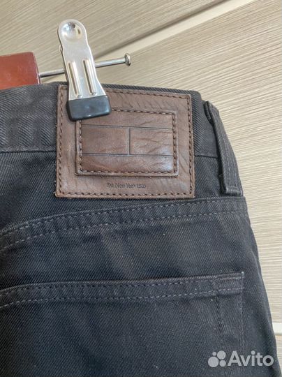 Джинсы мужские черные tommy hilfiger