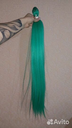 Наращивание цветных прядей