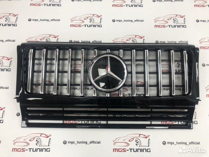 Решетка Mercedes G-class GT + стеклянный знак