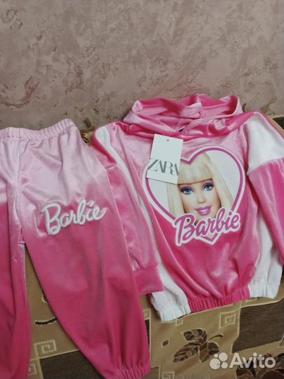 Костюм Barbie велюровый Zara Турция