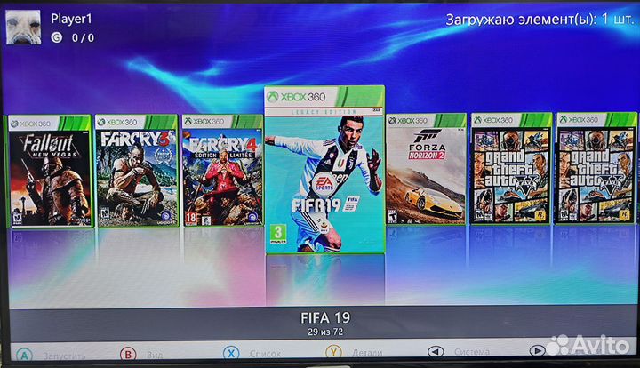 Xbox 360 slim+70игр