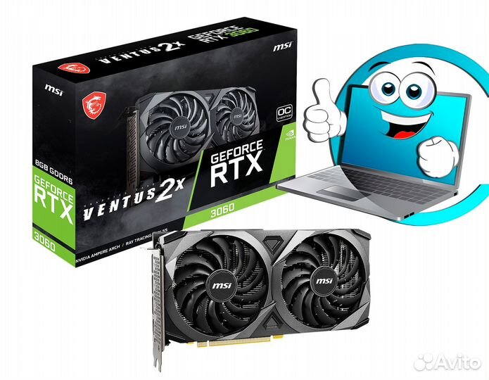 Новые видеокарты MSi 12Gb GeForce RTX 3060OC