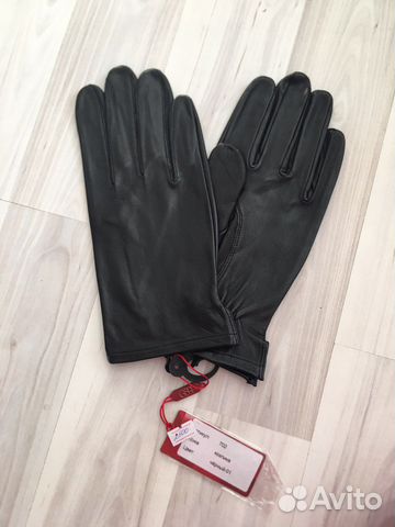 Мужские кожаные перчатки новые