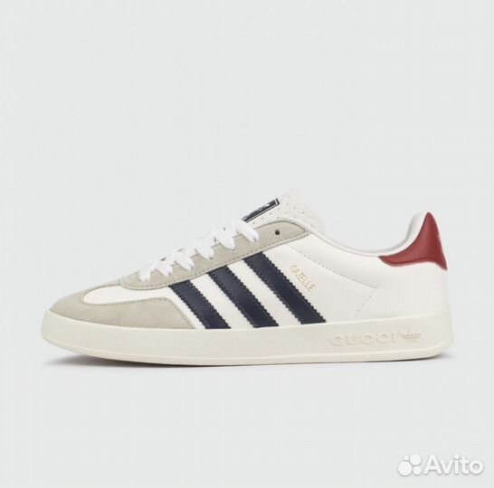 Кроссовки Adidas Gazelle x Gucci White / Blue Str