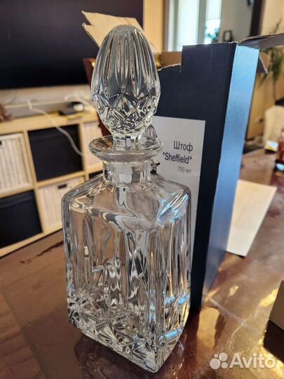 Штоф Sheffield 750мл Crystal Bohemia Хрусталь
