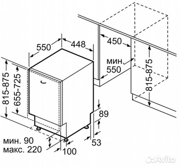 Посудомоечная машина Bosch 45 см