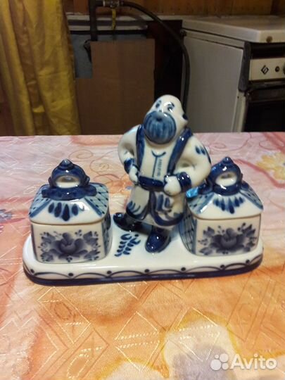 Набор для специй, соусов. Гжель