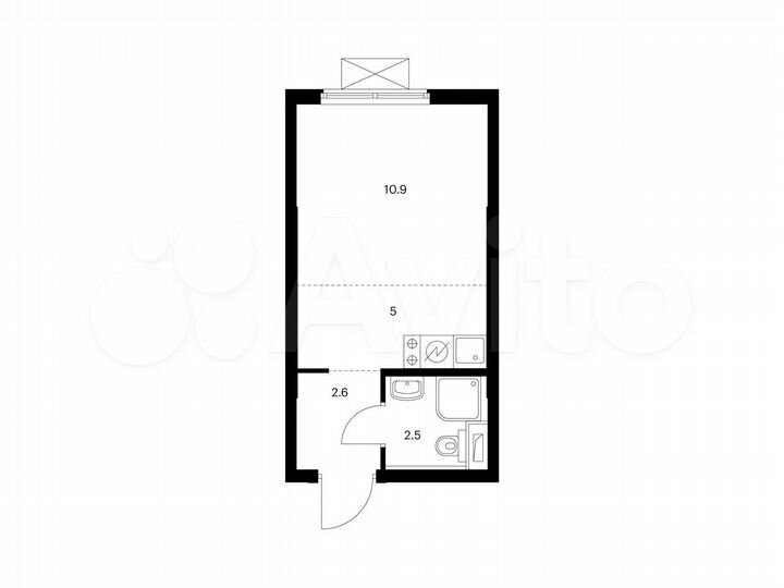 Квартира-студия, 21 м², 2/13 эт.
