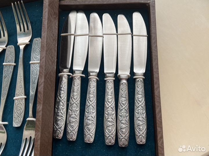 Набор вилки/ ножи, мельхиор, новый