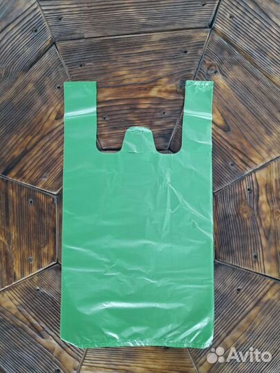 Пакет майка зелёный