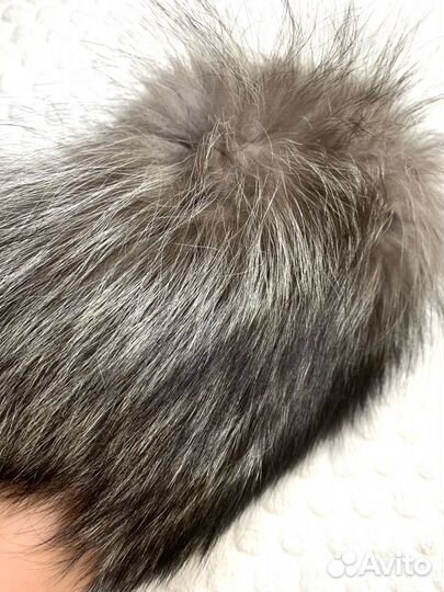 Шапка из натурального меха песца