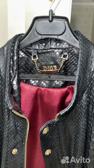 Куртка кожаная женская питонавая 38 размер М