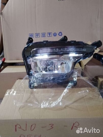 Kia rio 3 рестайлинг противотуманная фара дхо