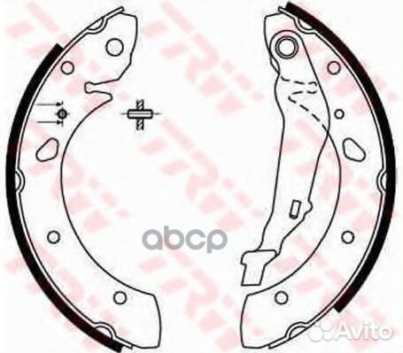 Колодки тормозные барабанные задн toyota: avens