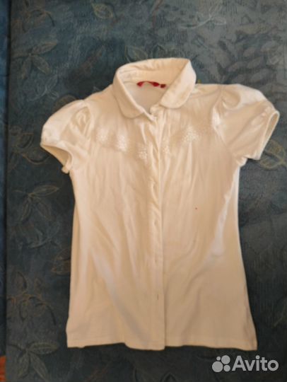 Школьные блузки для девочки 140 146 пакетом