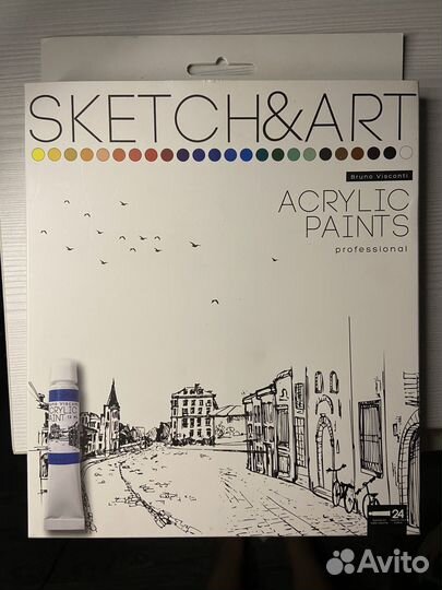 Sketch ART акриловые краски 24 цвета