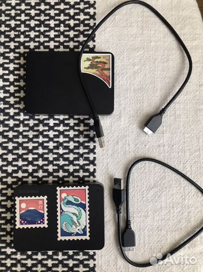 Внешний жесткий диск 1 тб toshiba (две штуки)