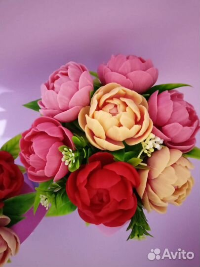 Букет цветов из мыла