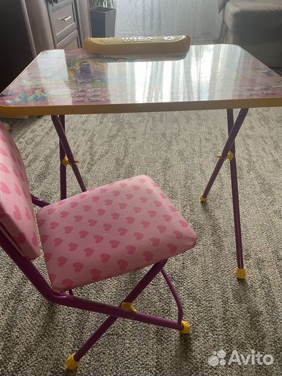 Nika kids стол со стулом б/у