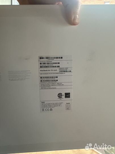 Apple macbook air 15 m2 16gb 512