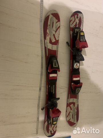 Детские горные лыжи 77 К2 apache с ботинками