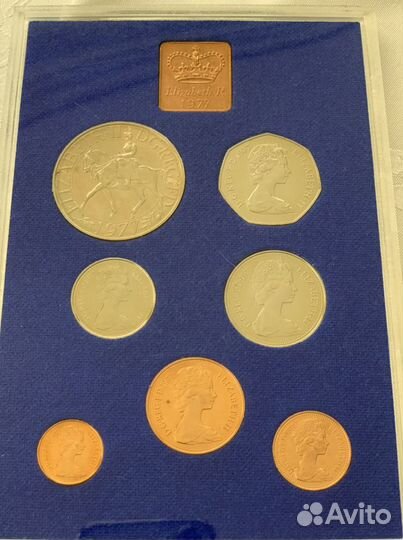 Монеты Англии сет 1977 г