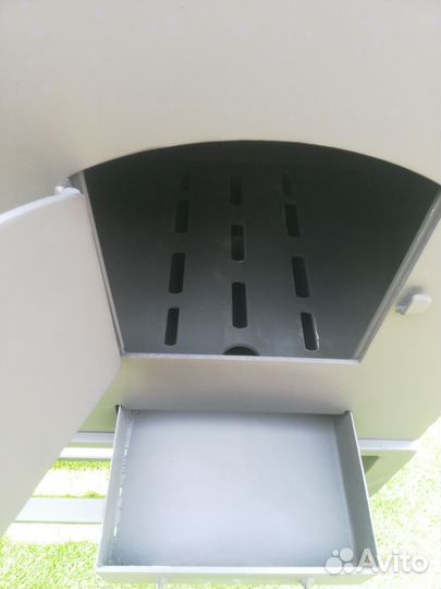 Мангал на колесах С печью 5мм +кольца под казан