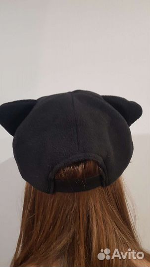 Кепка флисовая с кошачьими ушками
