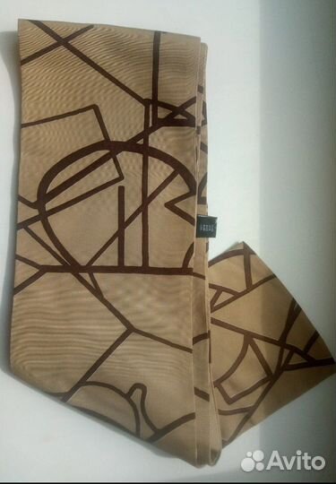 Шёлковый винтажный шарф