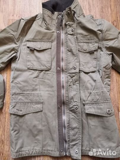 Куртка ветровка цвет хаки 158 164