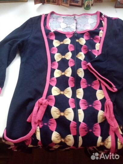 Трикотажный женский халат