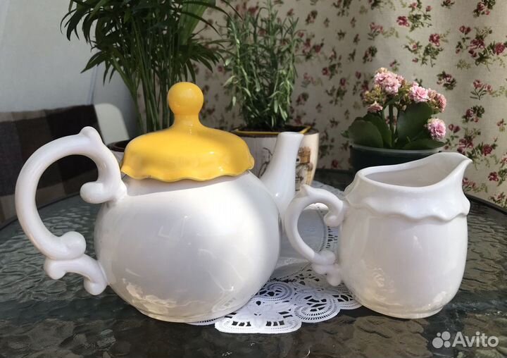 Чайный набор: заварник и молочник «Апельсины»