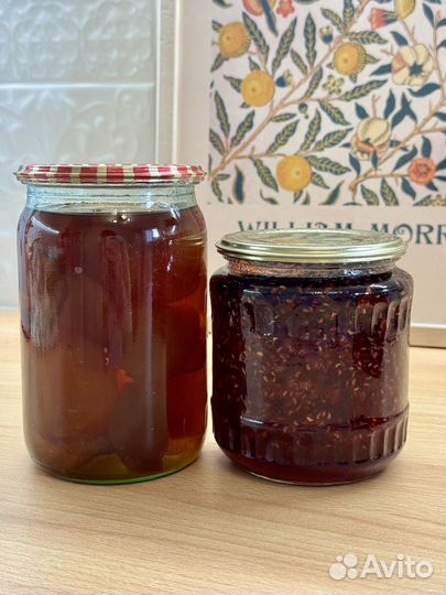 Варенье клубничное, абрикосовое, малиновое