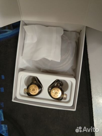 Наушники KZ edx pro гарнитура 3.5мм qdc