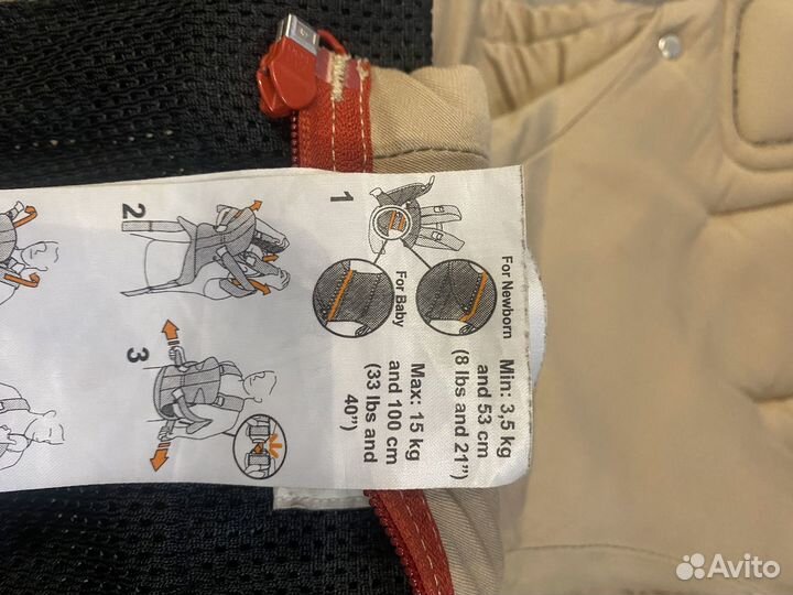 Эргорюкзак babybjorn one, накидка babybjorn cover