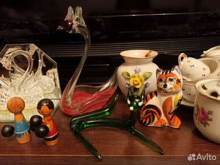 Статуэтки, посуда гдр, СССР, хрусталь, керамика