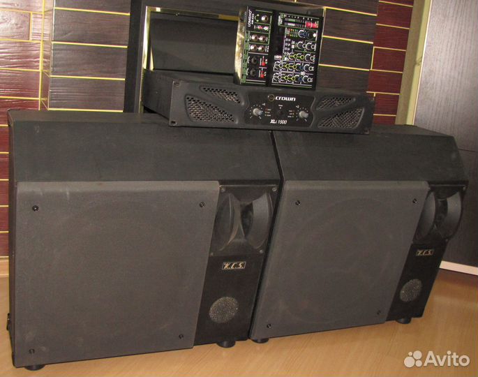 Колонки DAS 1200W Pro 2шт Усилитель Микшер USBt FX