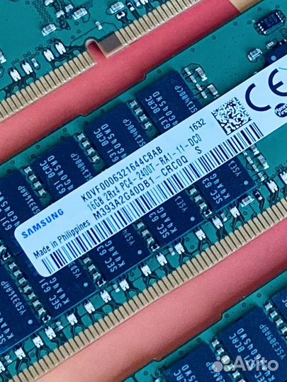 Серверная память ddr4 Samsung 16 gb 2400mhz