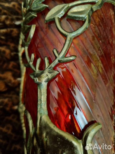 Ваза цветное стекло СССР