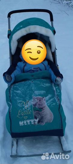 Детские санки коляска Ника Kids 7 lux